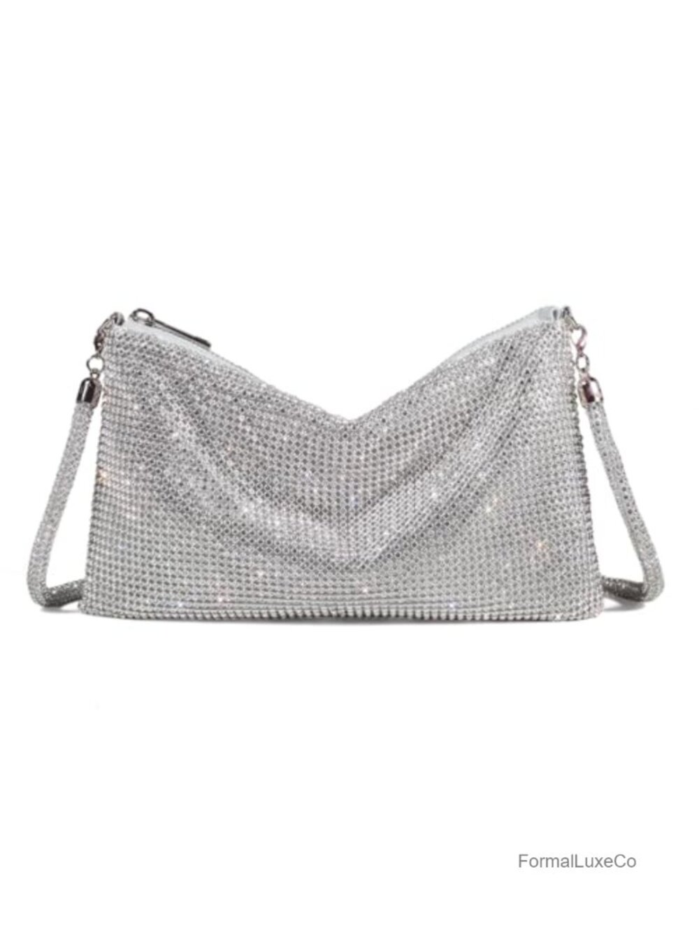Rhinestone Crossbody Purse Clutch Sparkly Diamond Handbag Hobo Evening Bag